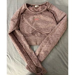 Gymshark long sleeve crop top